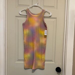 Old Navy Yellow and Pink Ribbed Top